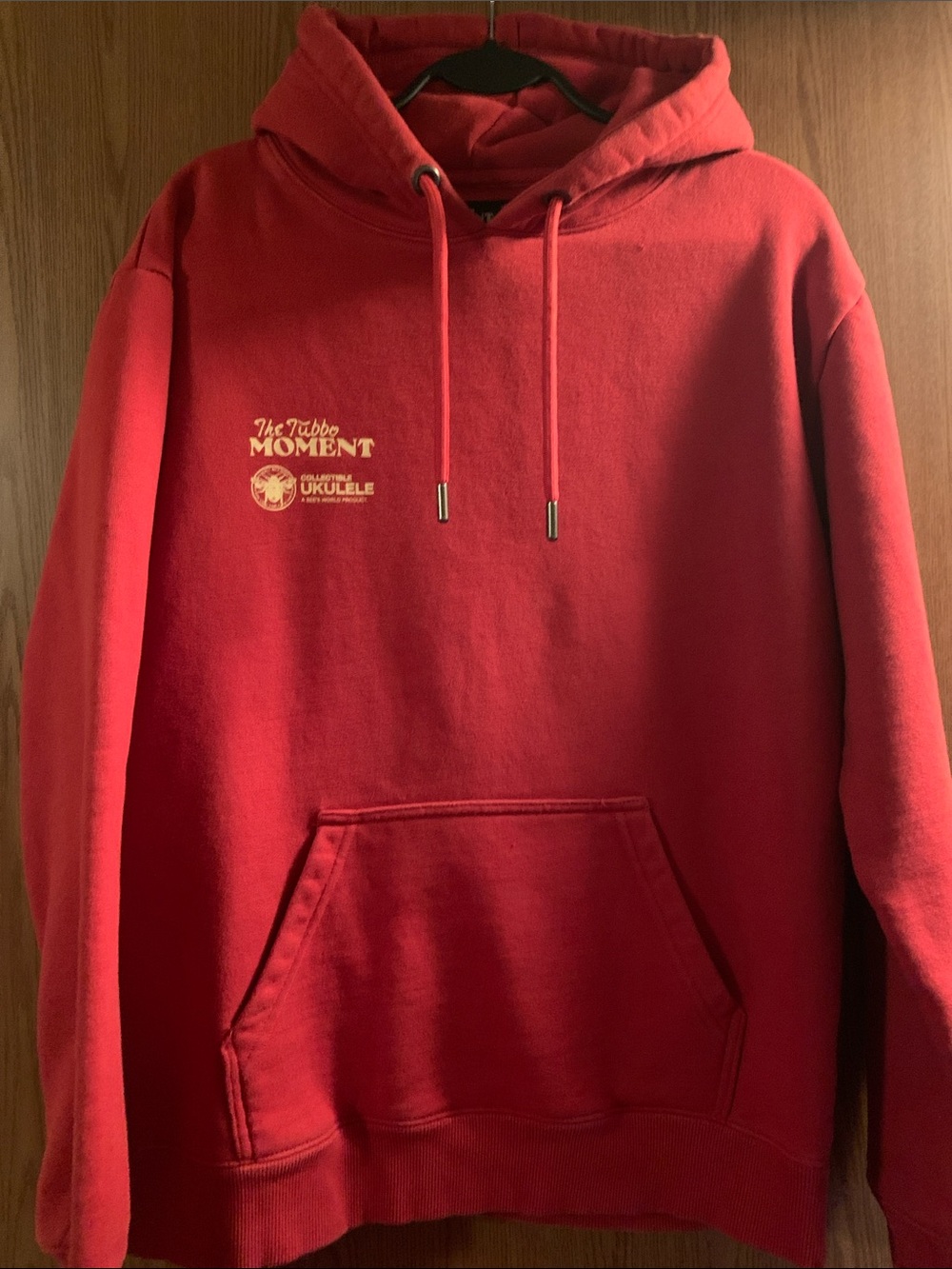 The Tubbo Moment Red Hooded Pullover Sweatshirt Size S